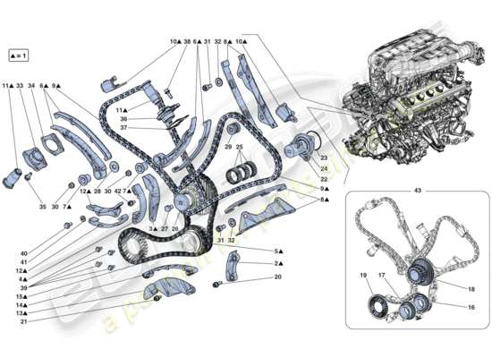 a part diagram from the Ferrari LaFerrari parts catalogue