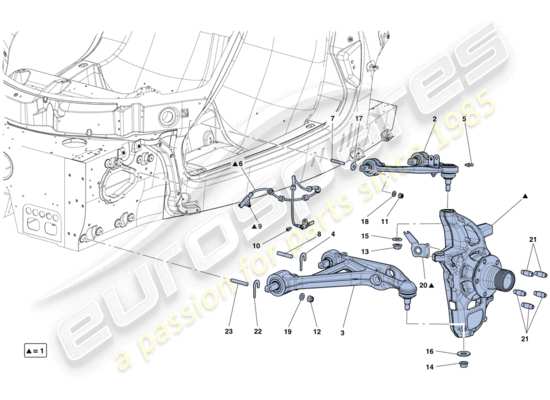 a part diagram from the Ferrari LaFerrari parts catalogue