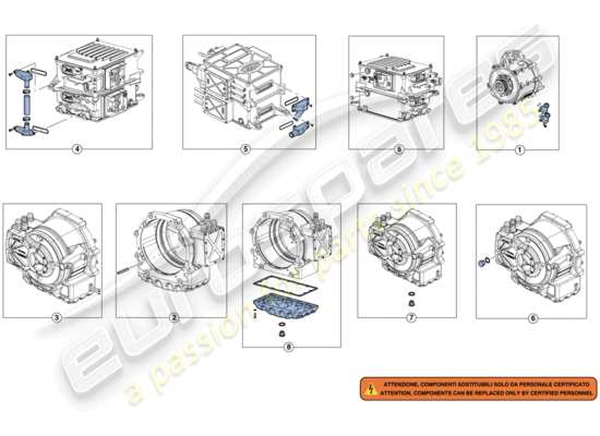 a part diagram from the Ferrari LaFerrari parts catalogue