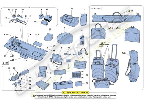 a part diagram from the Ferrari GTC4 parts catalogue