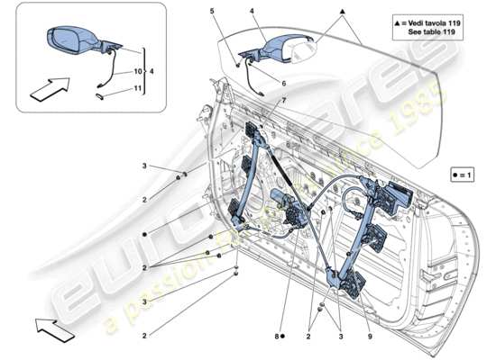 a part diagram from the Ferrari GTC4 parts catalogue