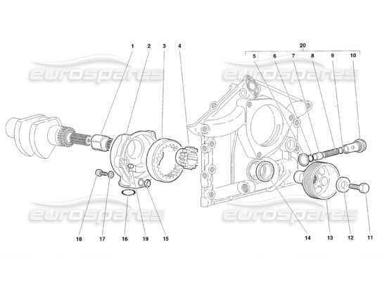 a part diagram from the Lamborghini Diablo parts catalogue