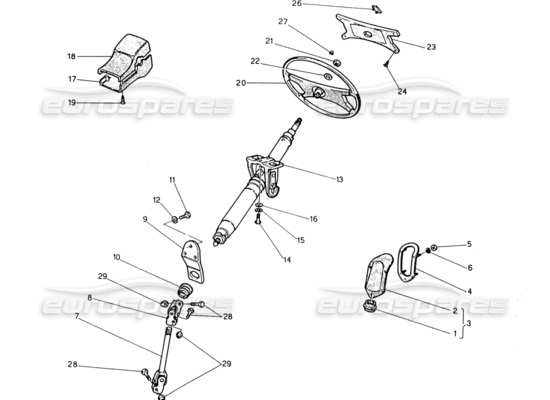 a part diagram from the Maserati Biturbo (1983-1995) parts catalogue