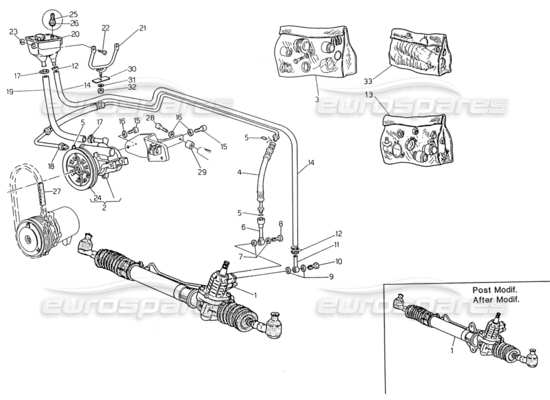 a part diagram from the Maserati Biturbo (1983-1995) parts catalogue