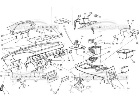 a part diagram from the Maserati Biturbo (1983-1995) parts catalogue