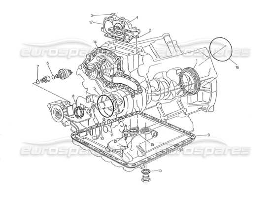 a part diagram from the Maserati Biturbo (1983-1995) parts catalogue