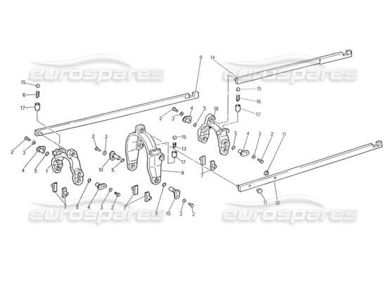 a part diagram from the Maserati Biturbo (1983-1995) parts catalogue