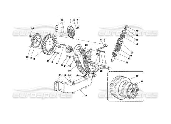 a part diagram from the Ferrari 355 parts catalogue