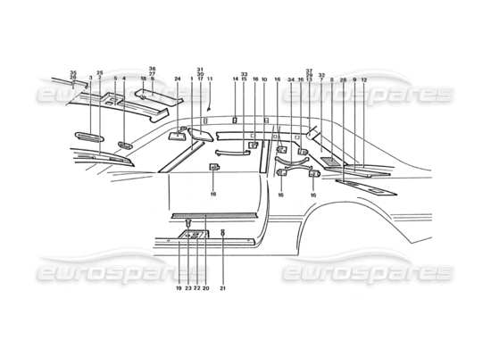 a part diagram from the Ferrari 400 parts catalogue