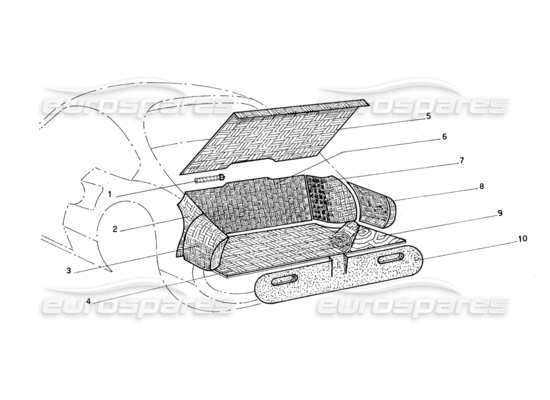 a part diagram from the Ferrari 206 parts catalogue