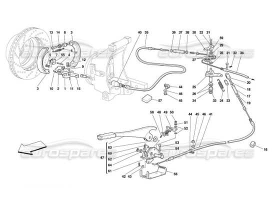 a part diagram from the Ferrari 550 parts catalogue