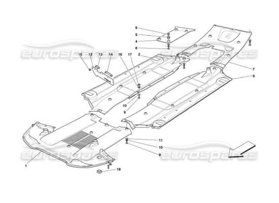 a part diagram from the Ferrari 550 parts catalogue