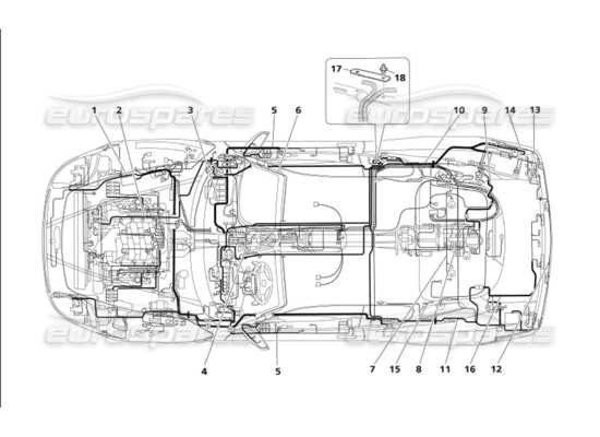 a part diagram from the Maserati 4200 parts catalogue