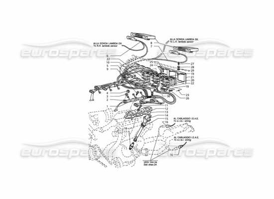 a part diagram from the Maserati Quattroporte (1996-2001) parts catalogue