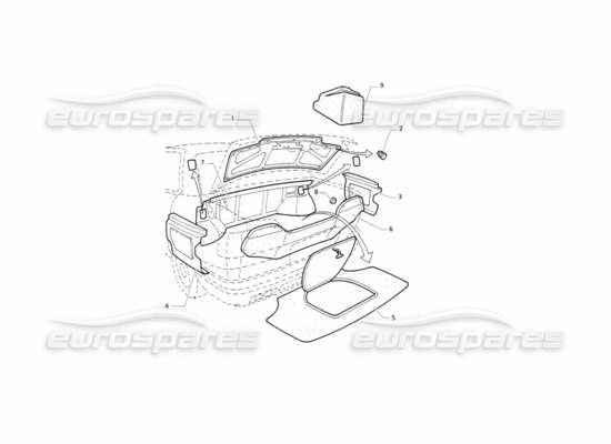 a part diagram from the Maserati Quattroporte (1996-2001) parts catalogue