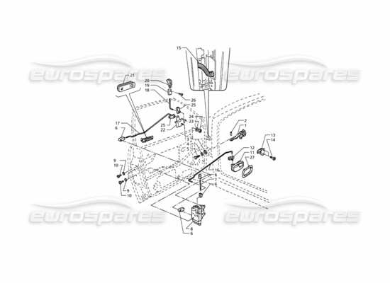 a part diagram from the Maserati Quattroporte (1996-2001) parts catalogue