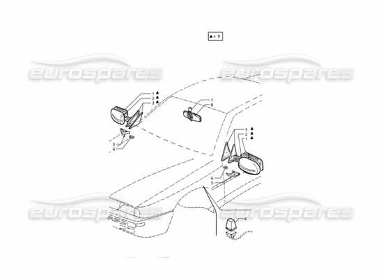 a part diagram from the Maserati Quattroporte (1996-2001) parts catalogue