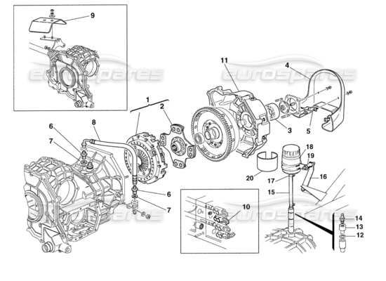 a part diagram from the Ferrari 355 parts catalogue