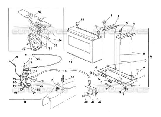 a part diagram from the Ferrari 355 parts catalogue