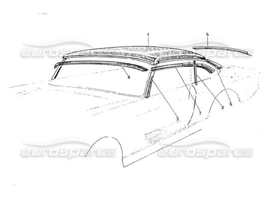 a part diagram from the Ferrari 330 and 365 parts catalogue