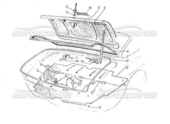 a part diagram from the Ferrari 330 and 365 parts catalogue