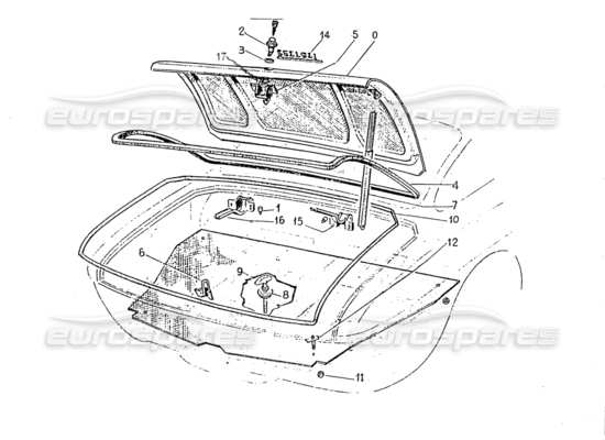 a part diagram from the Ferrari 330 and 365 parts catalogue