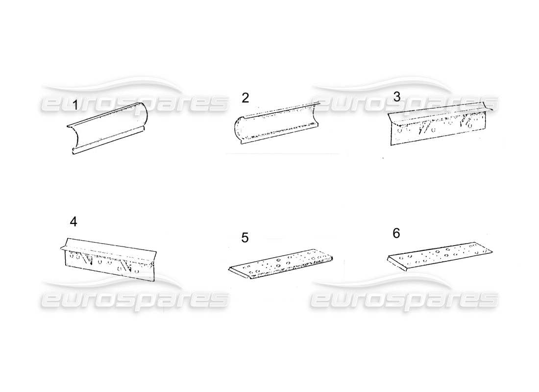 Ferrari 250 GT (Coachwork) Chassis Parts (continued) Parts Diagram