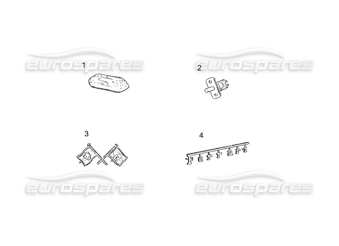 Ferrari 250 GT (Coachwork) BOOT LID (continued) Parts Diagram