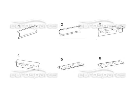 a part diagram from the Ferrari 250 parts catalogue