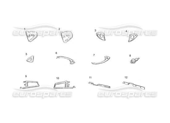 a part diagram from the Ferrari 250 parts catalogue