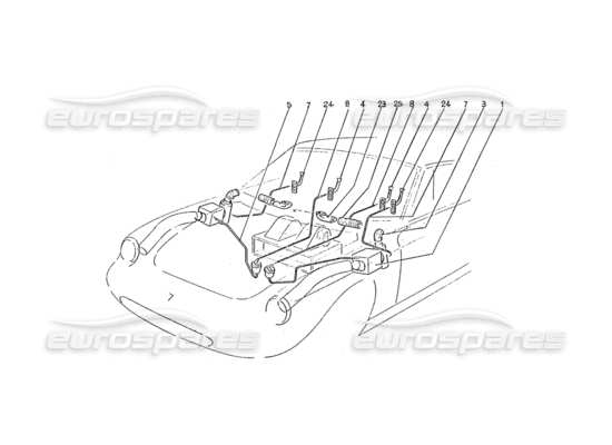 a part diagram from the Ferrari 330 and 365 parts catalogue