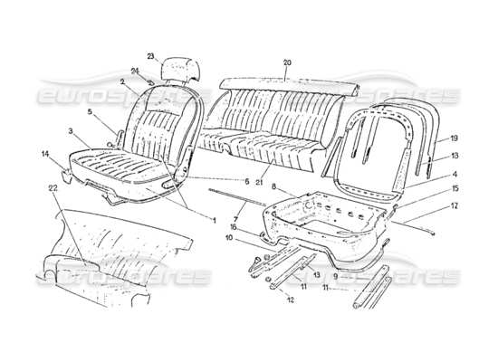 a part diagram from the Ferrari 330 and 365 parts catalogue