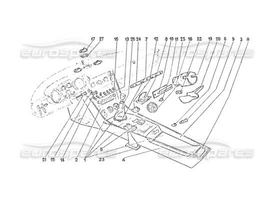 a part diagram from the Ferrari 330 and 365 parts catalogue