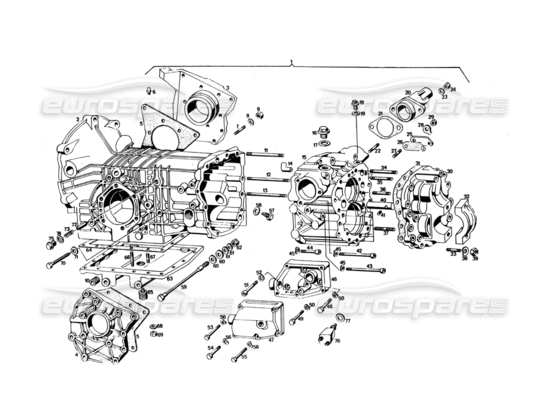 a part diagram from the Maserati Bora parts catalogue