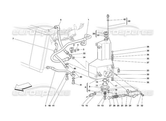 a part diagram from the Ferrari 456 parts catalogue