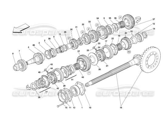 a part diagram from the Ferrari 456 parts catalogue