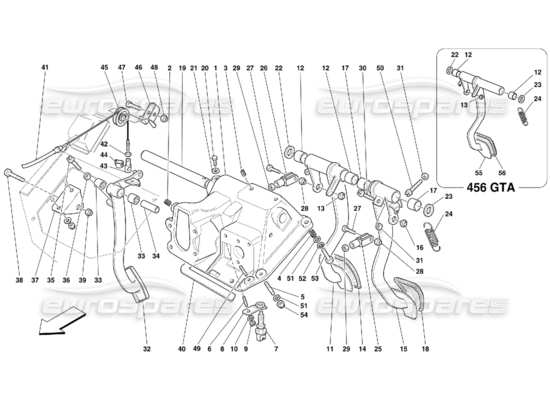 a part diagram from the Ferrari 456 parts catalogue