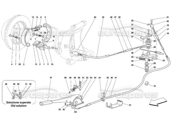 a part diagram from the Ferrari 456 parts catalogue