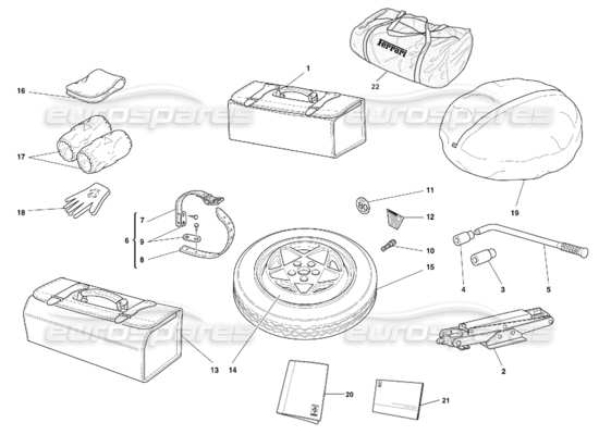 a part diagram from the Ferrari 456 parts catalogue