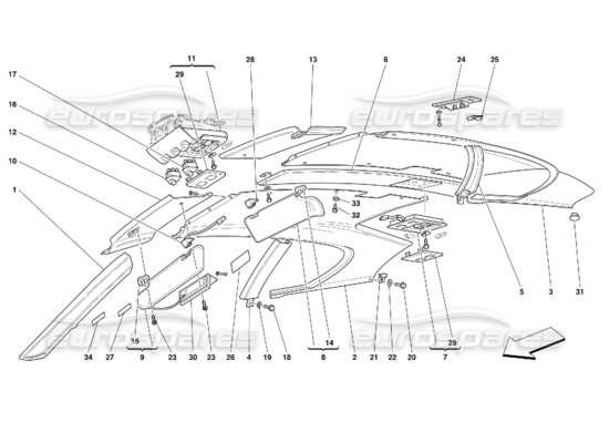 a part diagram from the Ferrari 456 parts catalogue