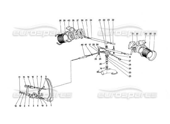 a part diagram from the Ferrari 288 parts catalogue