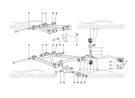 a part diagram from the Ferrari 288 parts catalogue