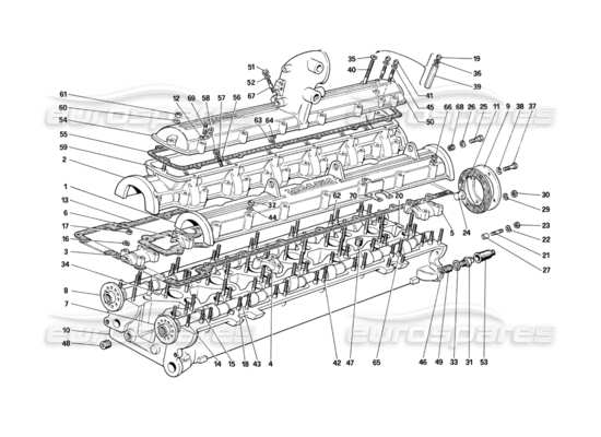 a part diagram from the Ferrari 412 parts catalogue