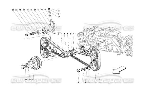 a part diagram from the Ferrari 512 parts catalogue