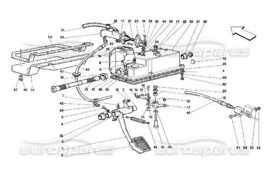 a part diagram from the Ferrari 512 parts catalogue