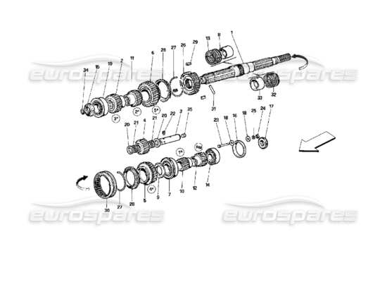 a part diagram from the Ferrari 512 parts catalogue