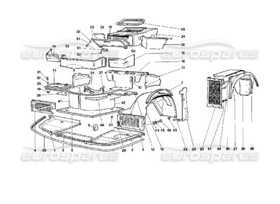 a part diagram from the Ferrari 512 parts catalogue