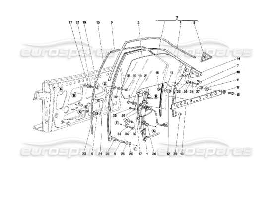 a part diagram from the Ferrari 512 parts catalogue