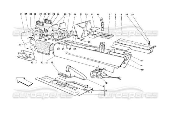 a part diagram from the Ferrari 512 parts catalogue