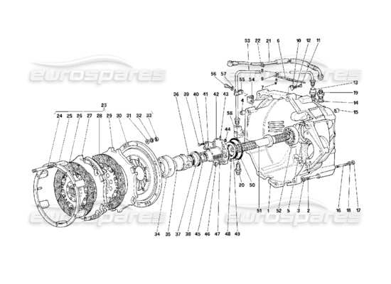 a part diagram from the Ferrari F40 parts catalogue